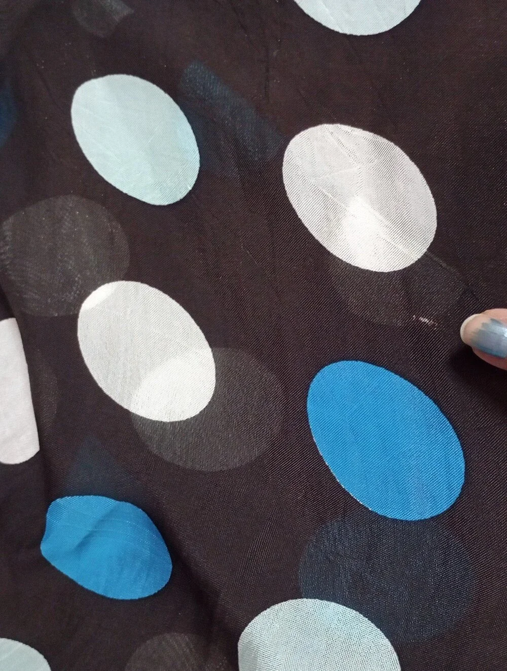 Large Polka Dot Print Scarf